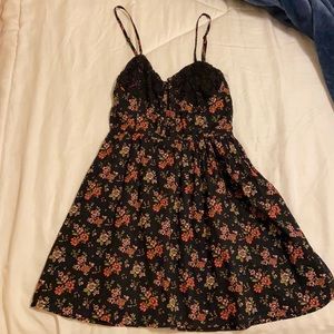 Flowered Mini Dress